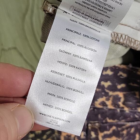 One Teaspoon Azteca Leopard Tapered Denim Jeans Womens Size 29 NWT - Picture 15 of 15